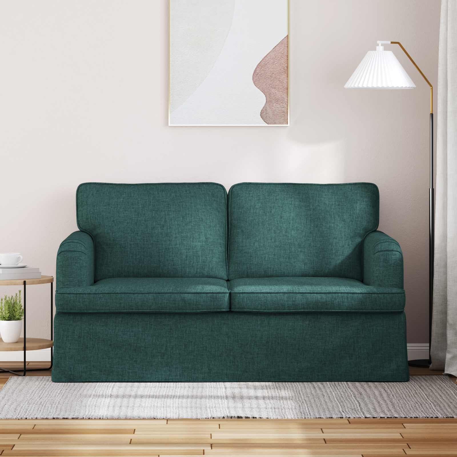 Καναπές Σκούρο Πράσινο 144 x 80 x 85 εκ ύφασμα - Pakobazaar