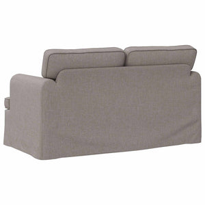 Καναπές Taupe 144 x 80 x 85 εκ ύφασμα - Pakobazaar