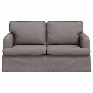 Καναπές Taupe 144 x 80 x 85 εκ ύφασμα - Pakobazaar