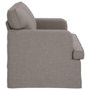 Καναπές Taupe 144 x 80 x 85 εκ ύφασμα - Pakobazaar