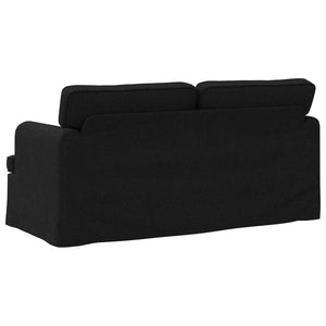 Καναπές Μαύρο 142 x 80 x 85 εκ ύφασμα - Pakobazaar