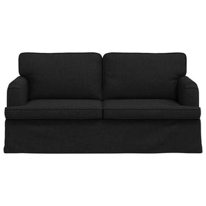Καναπές Μαύρο 142 x 80 x 85 εκ ύφασμα - Pakobazaar