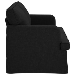 Καναπές Μαύρο 142 x 80 x 85 εκ ύφασμα - Pakobazaar