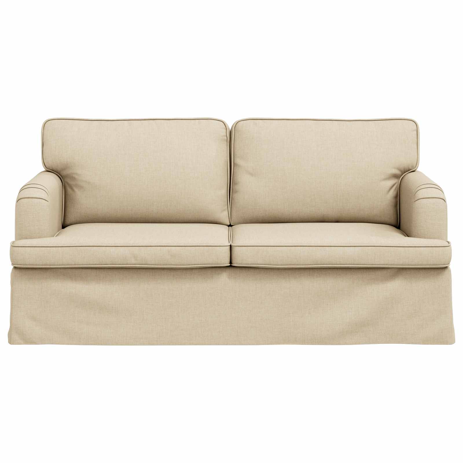 Καναπές Κρεμ 142 x 80 x 85 εκ ύφασμα - Pakobazaar