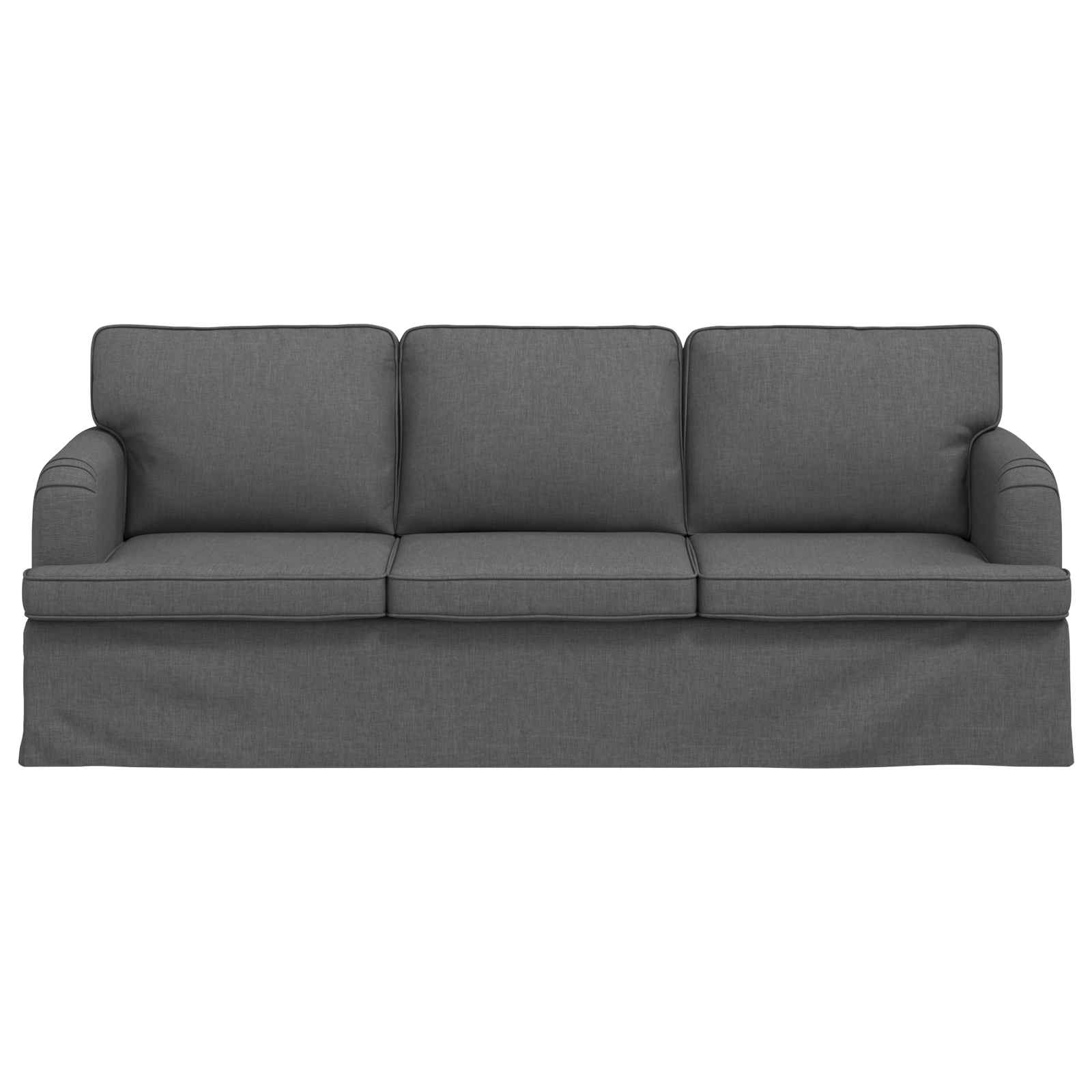 Καναπές Σκούρο Γκρι 201 x 80 x 85 εκ ύφασμα - Pakobazaar