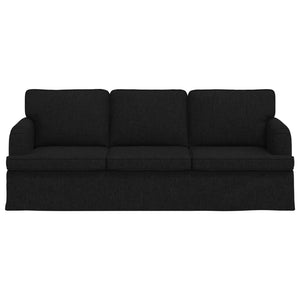 Καναπές Μαύρο 201 x 80 x 85 εκ ύφασμα - Pakobazaar