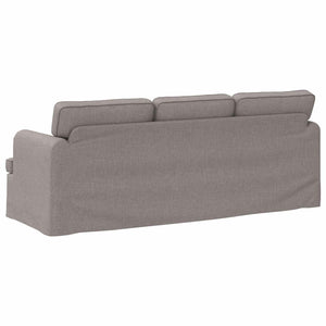 Καναπές Taupe 201 x 80 x 85 εκ ύφασμα - Pakobazaar