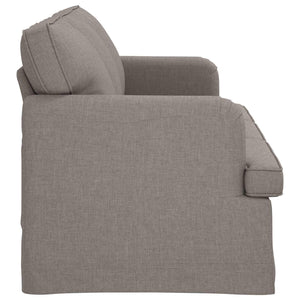 Καναπές Taupe 201 x 80 x 85 εκ ύφασμα - Pakobazaar