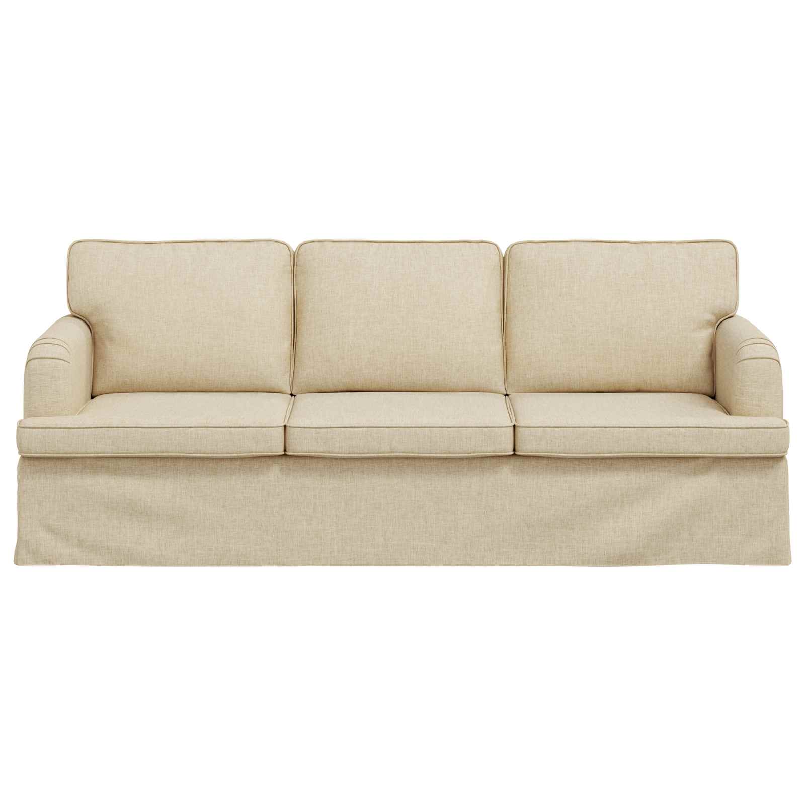 Καναπές Κρεμ 201 x 80 x 85 εκ ύφασμα - Pakobazaar
