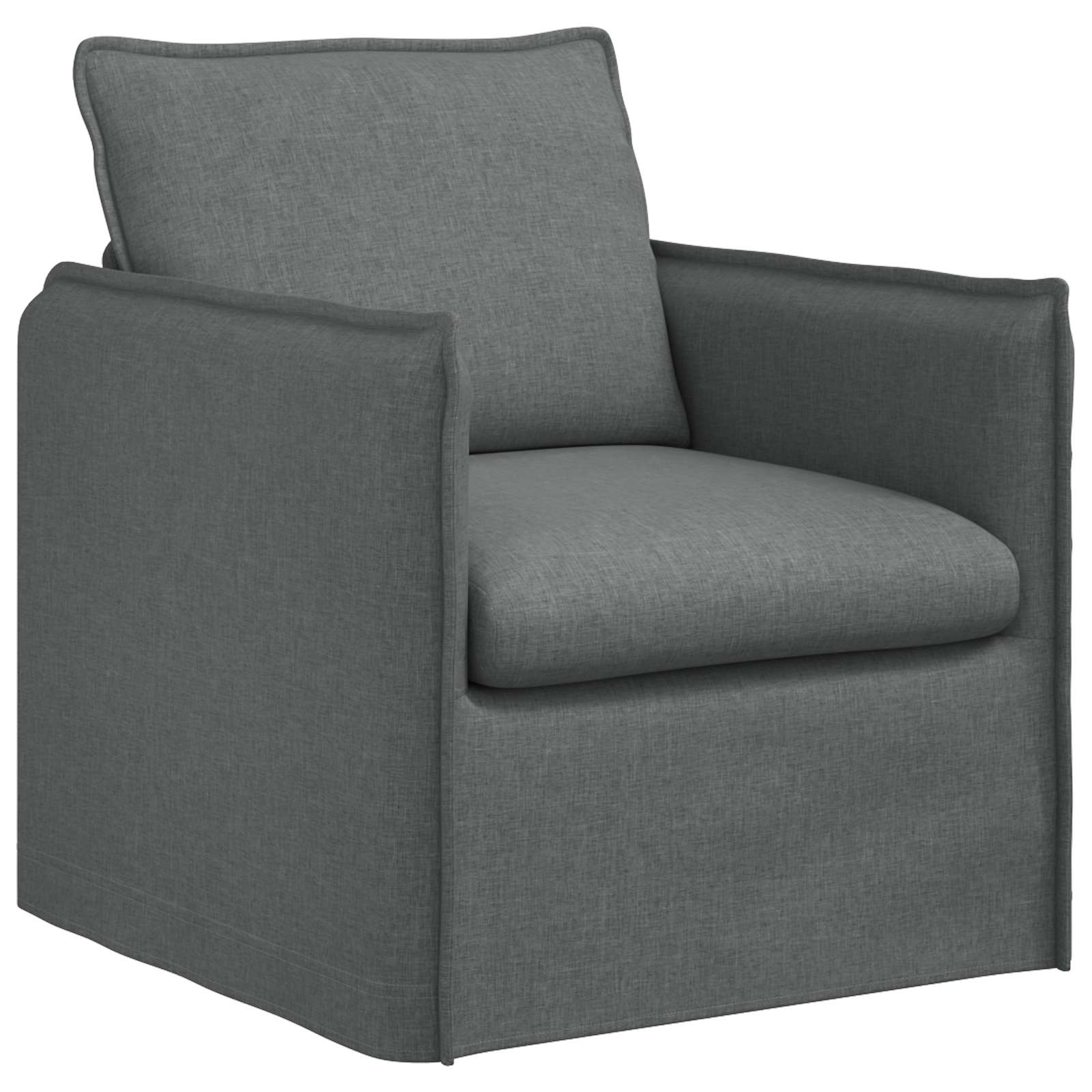 Καναπές Σκούρο Γκρι 195 x 82 x 85 εκ ύφασμα - Pakobazaar