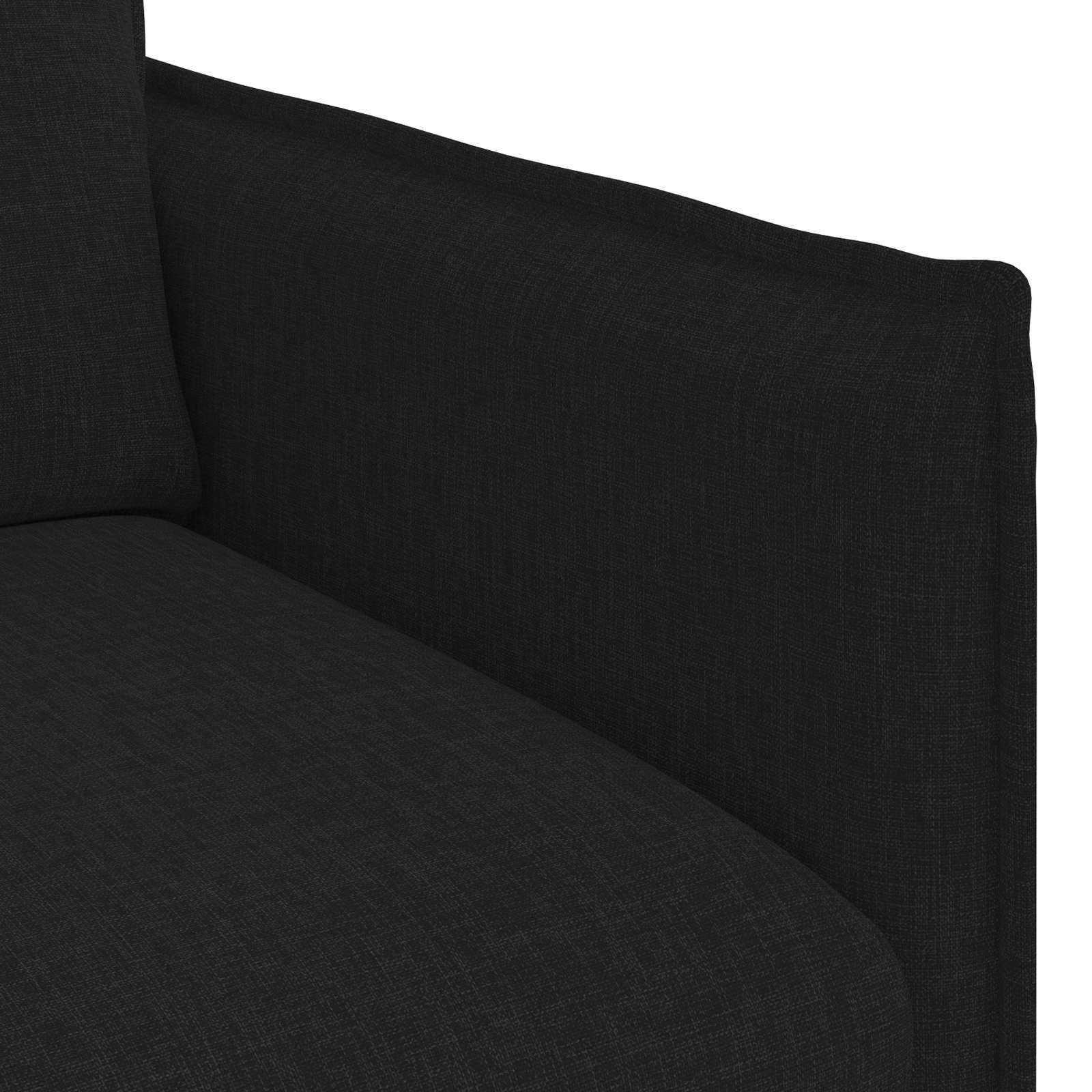 Καναπές Μαύρο 195 x 82 x 85 εκ ύφασμα - Pakobazaar