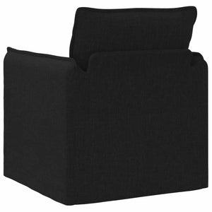 Καναπές Μαύρο 195 x 82 x 85 εκ ύφασμα - Pakobazaar