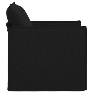 Καναπές Μαύρο 195 x 82 x 85 εκ ύφασμα - Pakobazaar