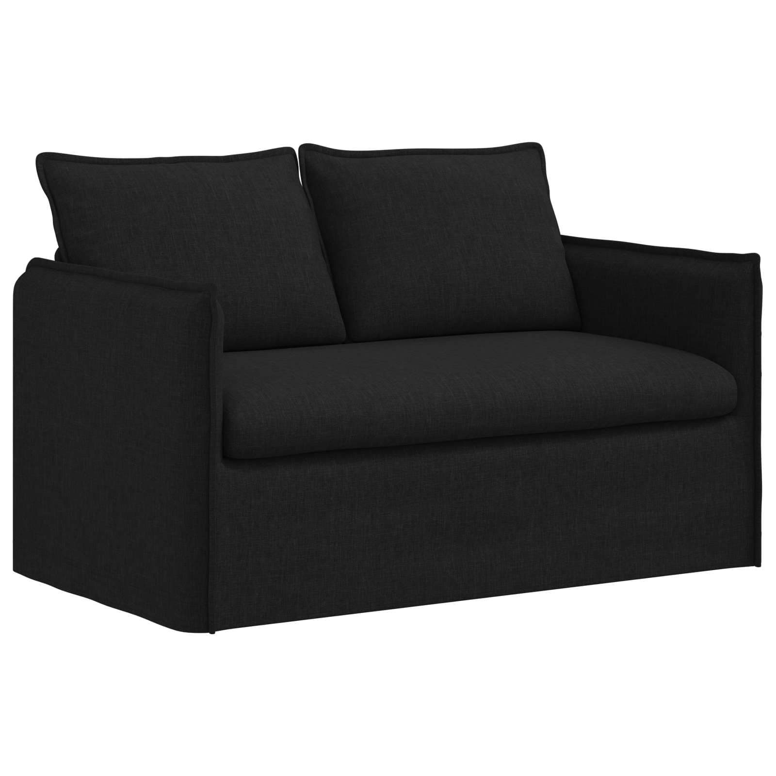 Καναπές Μαύρο 136 x 82 x 85 εκ ύφασμα - Pakobazaar