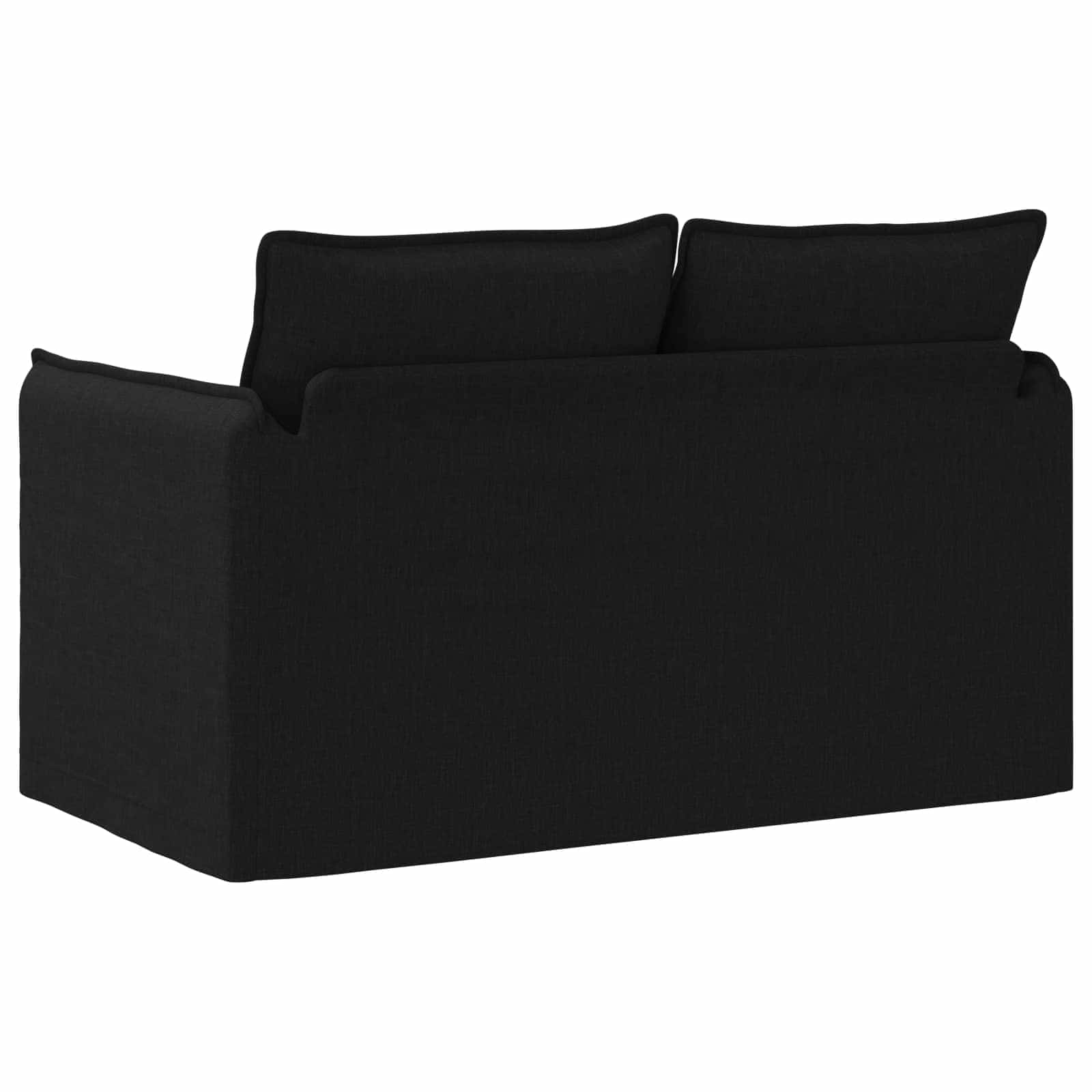 Καναπές Μαύρο 136 x 82 x 85 εκ ύφασμα - Pakobazaar