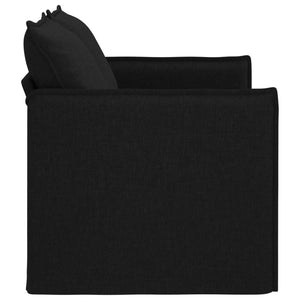 Καναπές Μαύρο 136 x 82 x 85 εκ ύφασμα - Pakobazaar