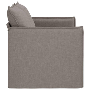 Καναπές Taupe 195 x 82 x 85 εκ ύφασμα - Pakobazaar