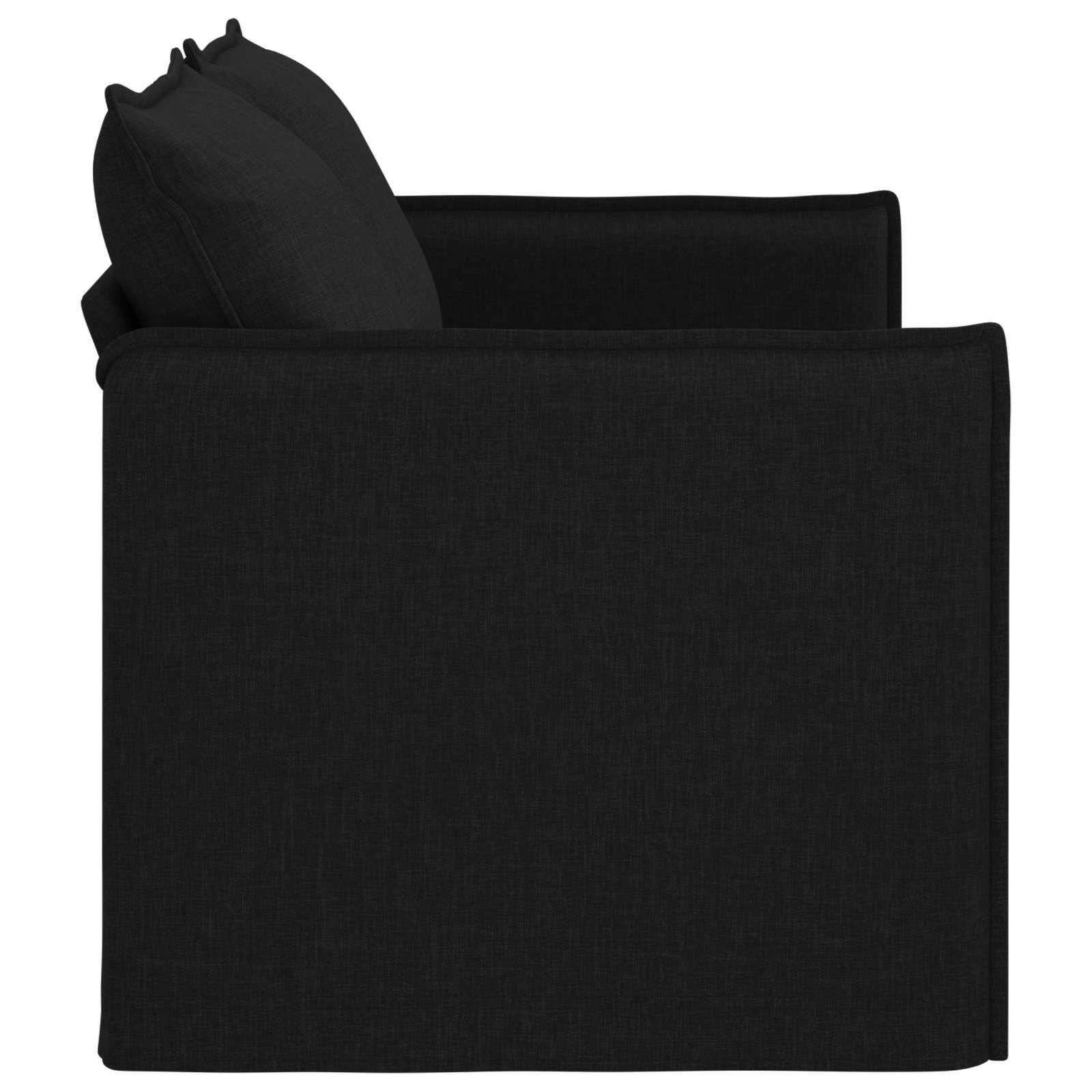 Καναπές Μαύρο 156 x 82 x 85 εκ ύφασμα - Pakobazaar