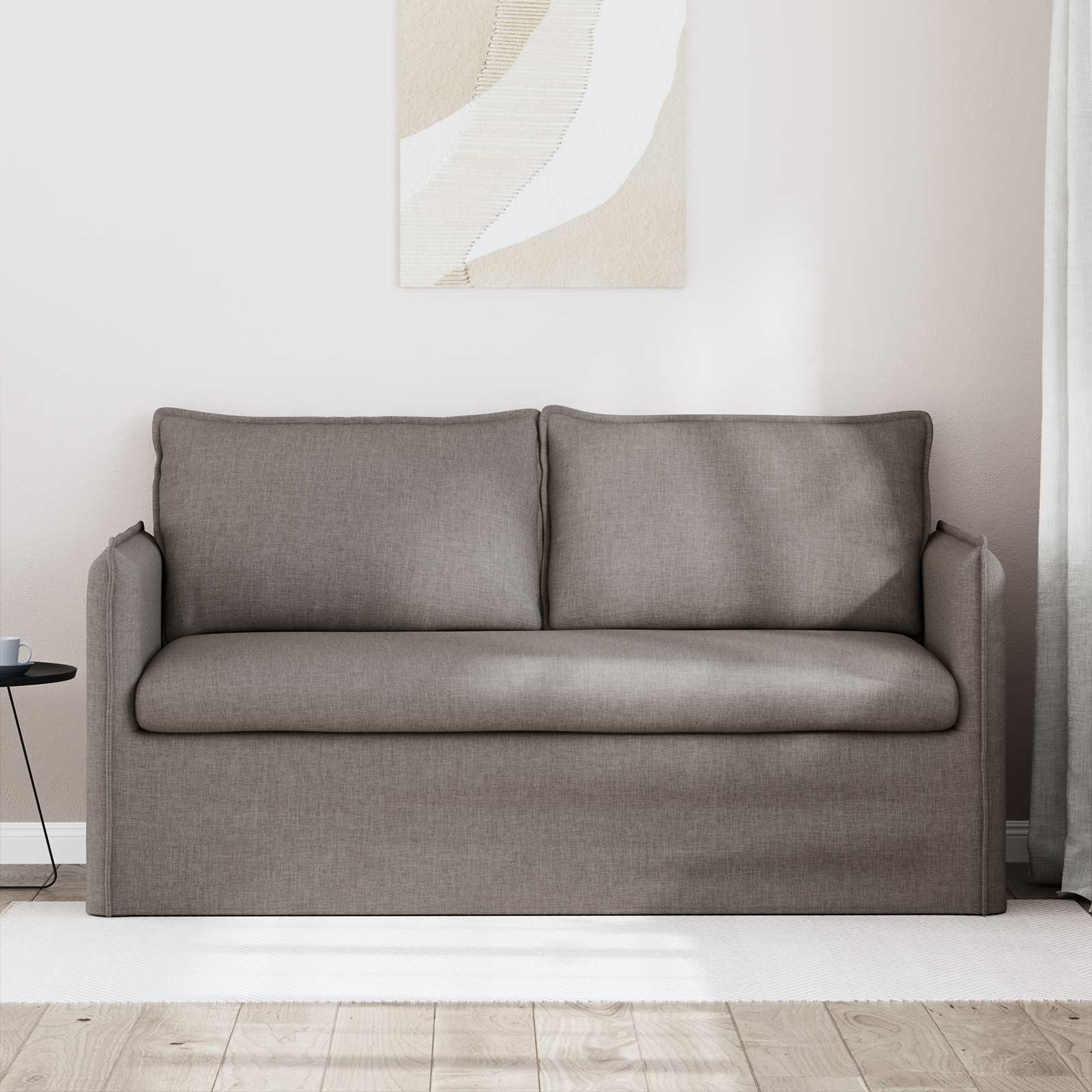 Καναπές Taupe 156 x 82 x 85 εκ ύφασμα - Pakobazaar