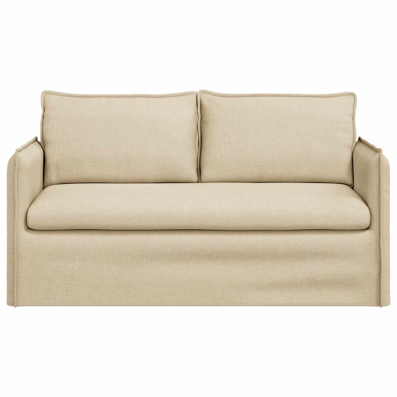 Καναπές Κρεμ 156 x 82 x 85 εκ ύφασμα - Pakobazaar