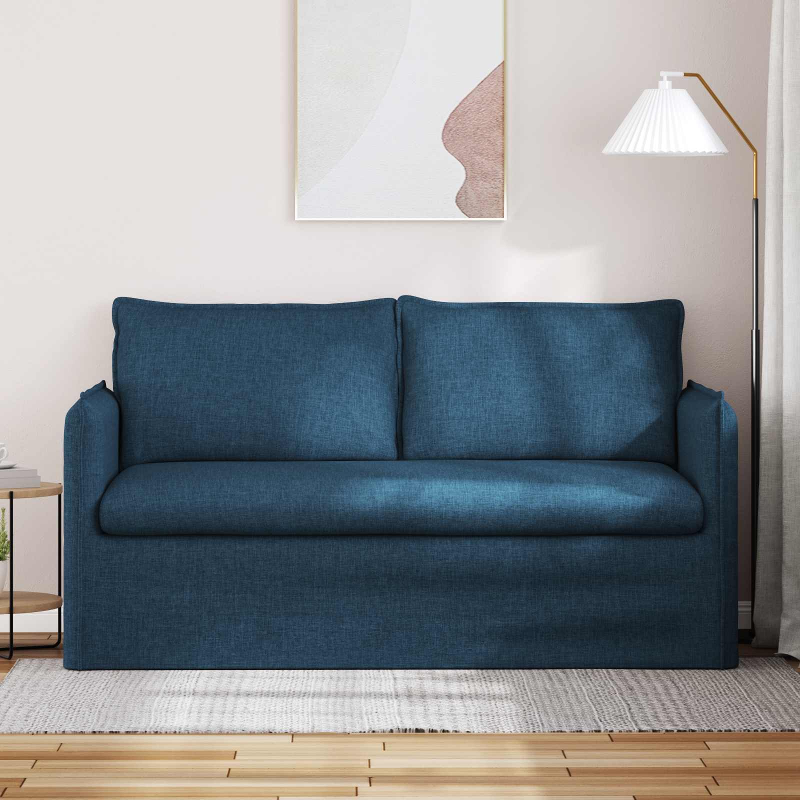 Καναπές Μπλε 156 x 82 x 85 εκ ύφασμα - Pakobazaar
