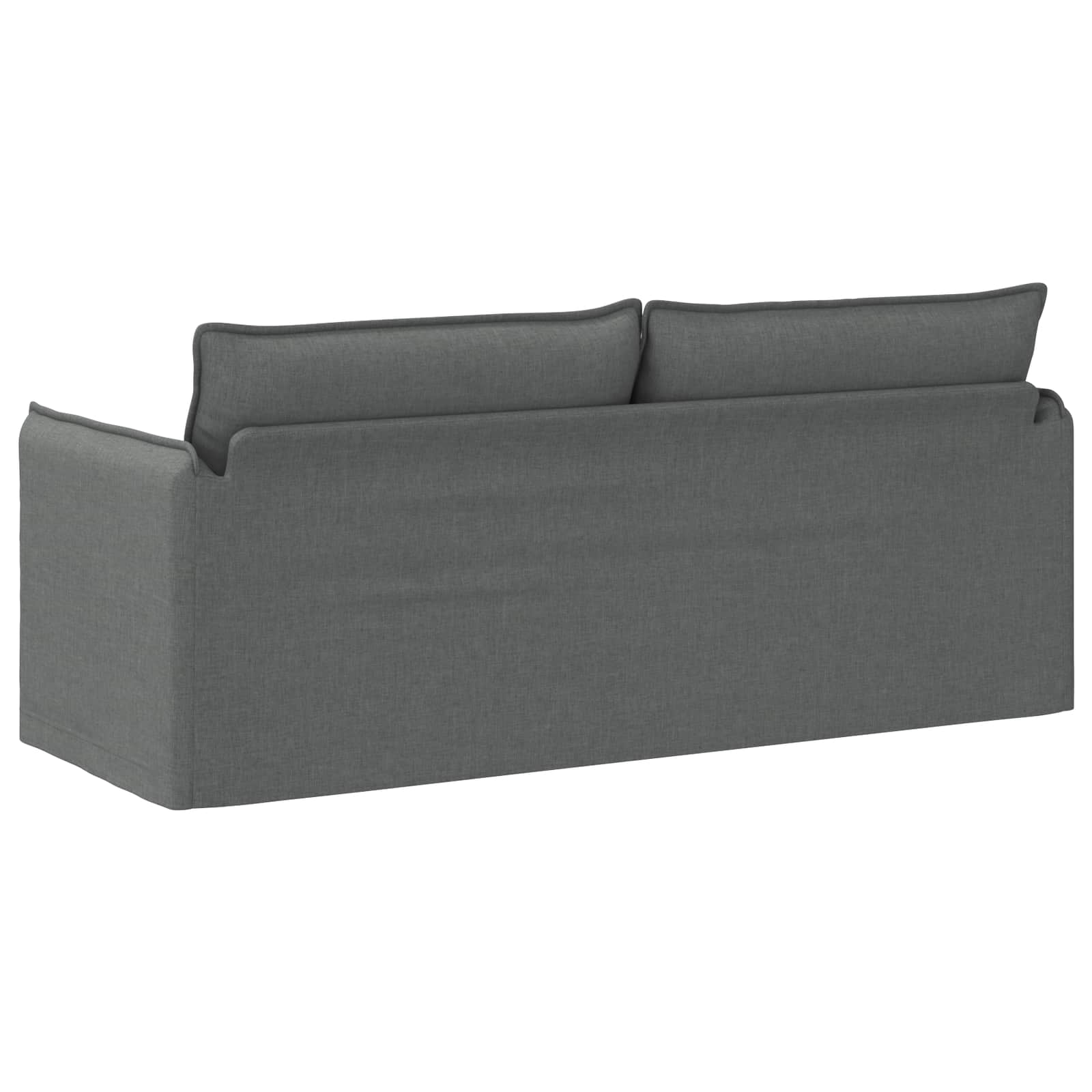 Καναπές Σκούρο Γκρι 196 x 82 x 85 εκ ύφασμα - Pakobazaar