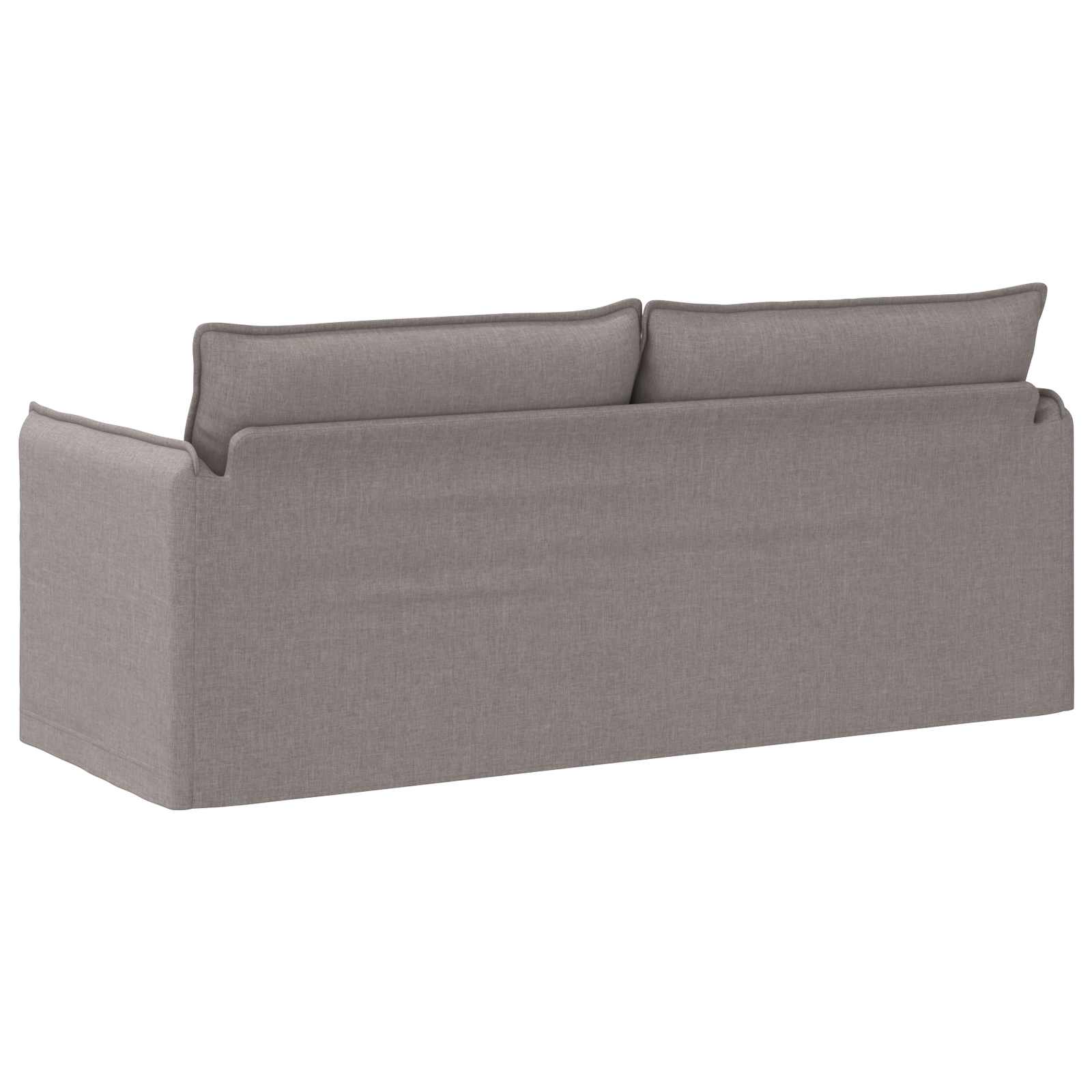 Καναπές Taupe 196 x 82 x 85 εκ ύφασμα - Pakobazaar