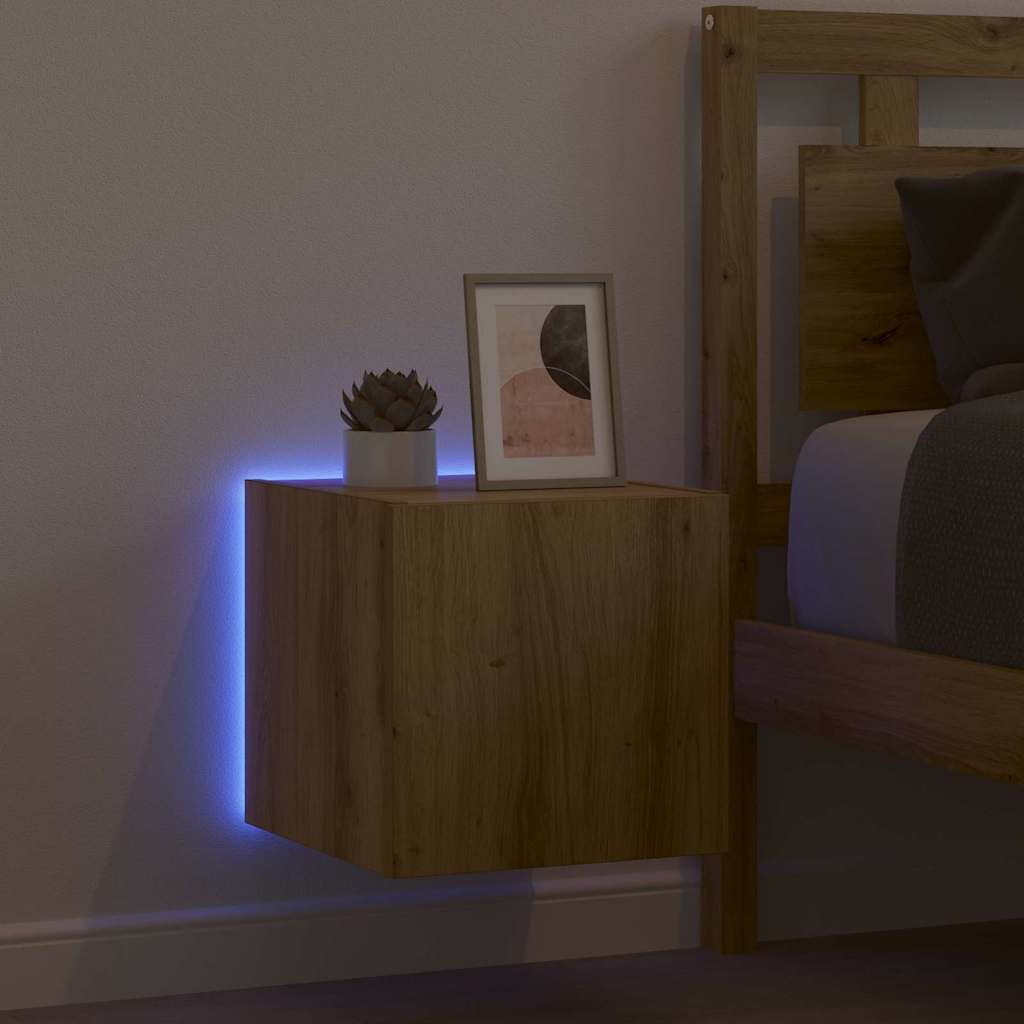 Ντουλάπι Τηλεόρασης Τοίχου Καρυδιά Χειροποίητης Εργασίας - Pakobazaar