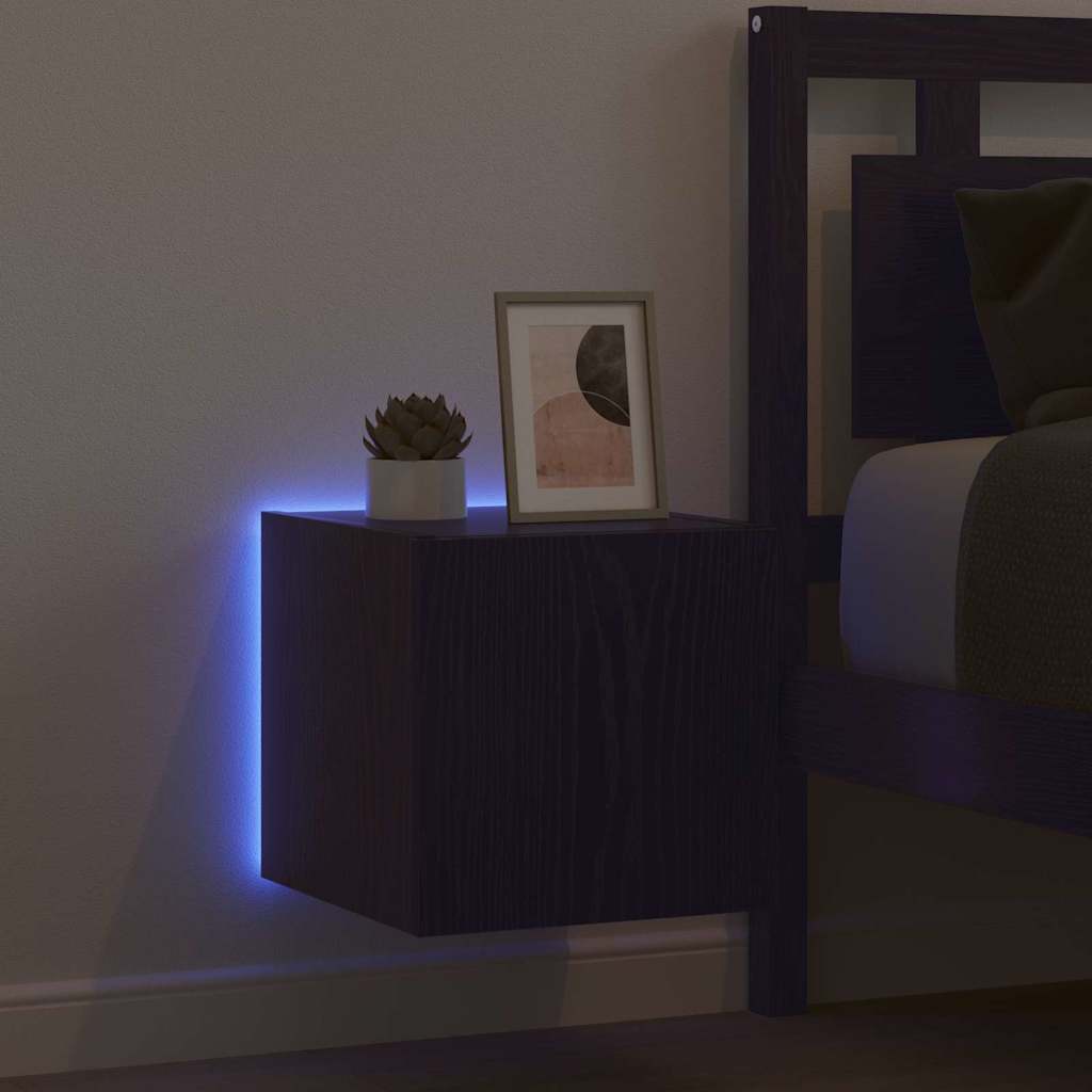 Ντουλάπι Τηλεόρασης Τοίχου Μαύρη Οξυά 30,5 x 35 x 30 cm - Pakobazaar