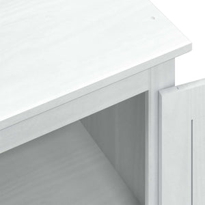 Ντουλάπες με ράφι Λευκό 55 x 50 x 170 εκ. Στερεά ξυλεία πεύκου - Pakobazaar