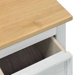 storage box με ράφι Λευκό 90 x78 x 45 εκ Στερεά ξυλεία πεύκου - Pakobazaar