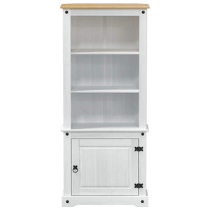 Highboard Λευκό 74 x 38 x 170 εκ. Στερεά ξυλεία πεύκου - Pakobazaar