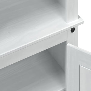 Ντουλάπα Παπουτσιών με ράφι με πόρτα Λευκό 86 x 38.5 x 1080 εκ. - Pakobazaar