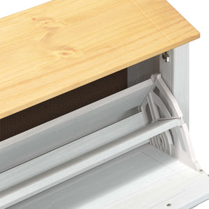 Ντουλάπα Παπουτσιών με ράφι Corona Λευκό 99 x 32 x 49 εκ. - Pakobazaar