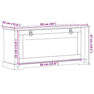 Ντουλάπα Παπουτσιών με ράφι Corona Λευκό 99 x 32 x 49 εκ. - Pakobazaar