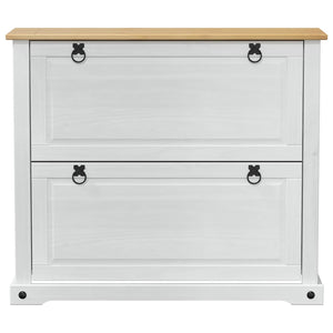 Ντουλάπα Παπουτσιών με ράφι Corona Λευκό 99 x 32 x 85 εκ. - Pakobazaar