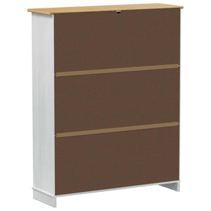 Ντουλάπα Παπουτσιών με συρτάρι Corona Λευκό 99 x 32 x 122 εκ. - Pakobazaar