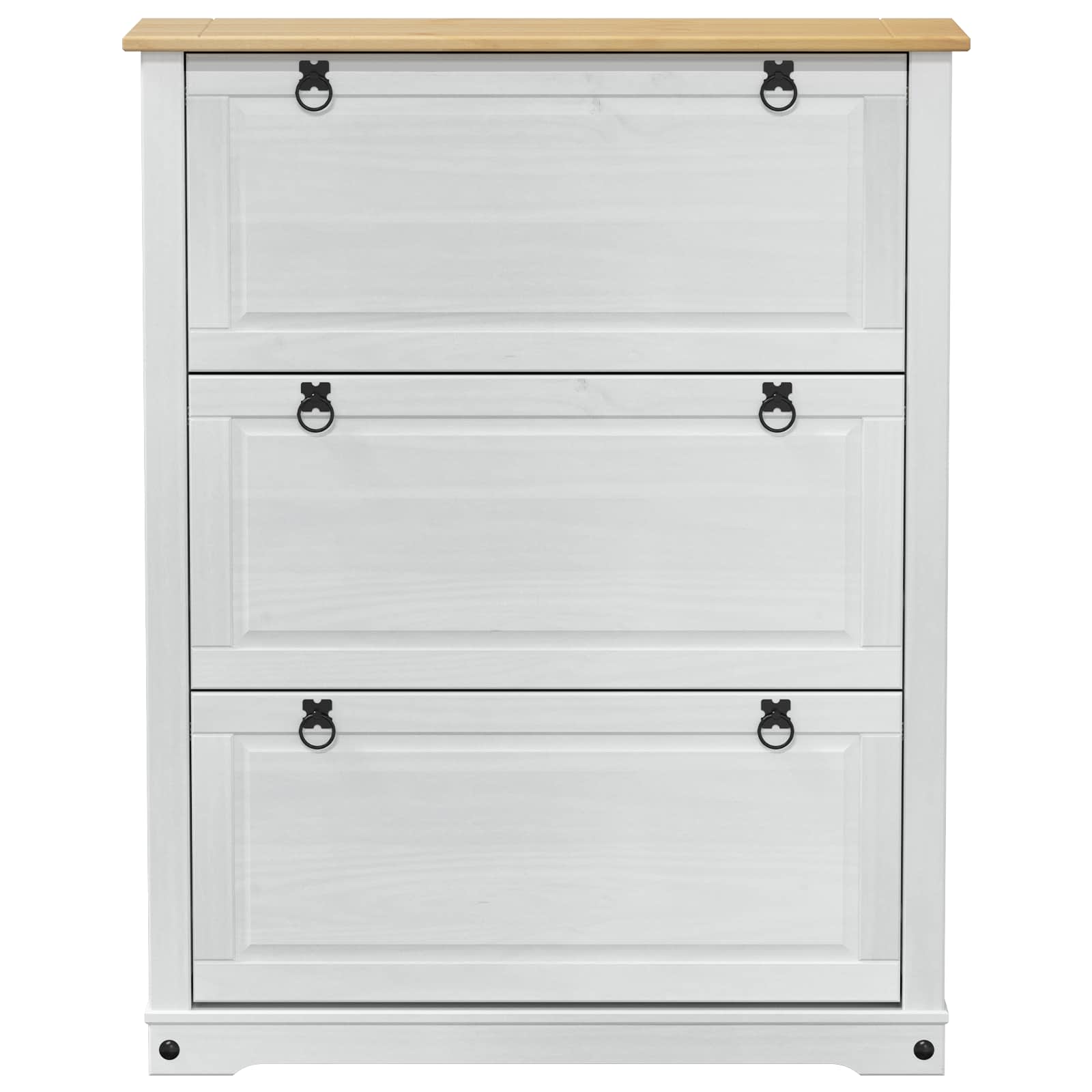 Ντουλάπα Παπουτσιών με συρτάρι Corona Λευκό 99 x 32 x 122 εκ. - Pakobazaar
