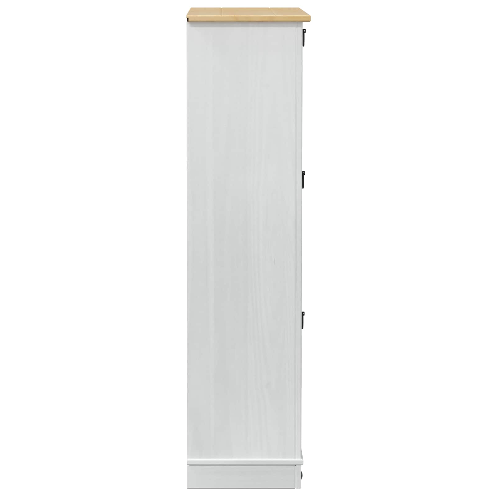 Ντουλάπα Παπουτσιών με συρτάρι Corona Λευκό 99 x 32 x 122 εκ. - Pakobazaar