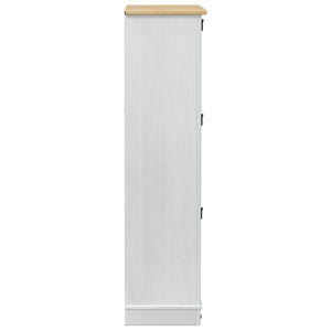 Ντουλάπα Παπουτσιών με συρτάρι Corona Λευκό 99 x 32 x 122 εκ. - Pakobazaar