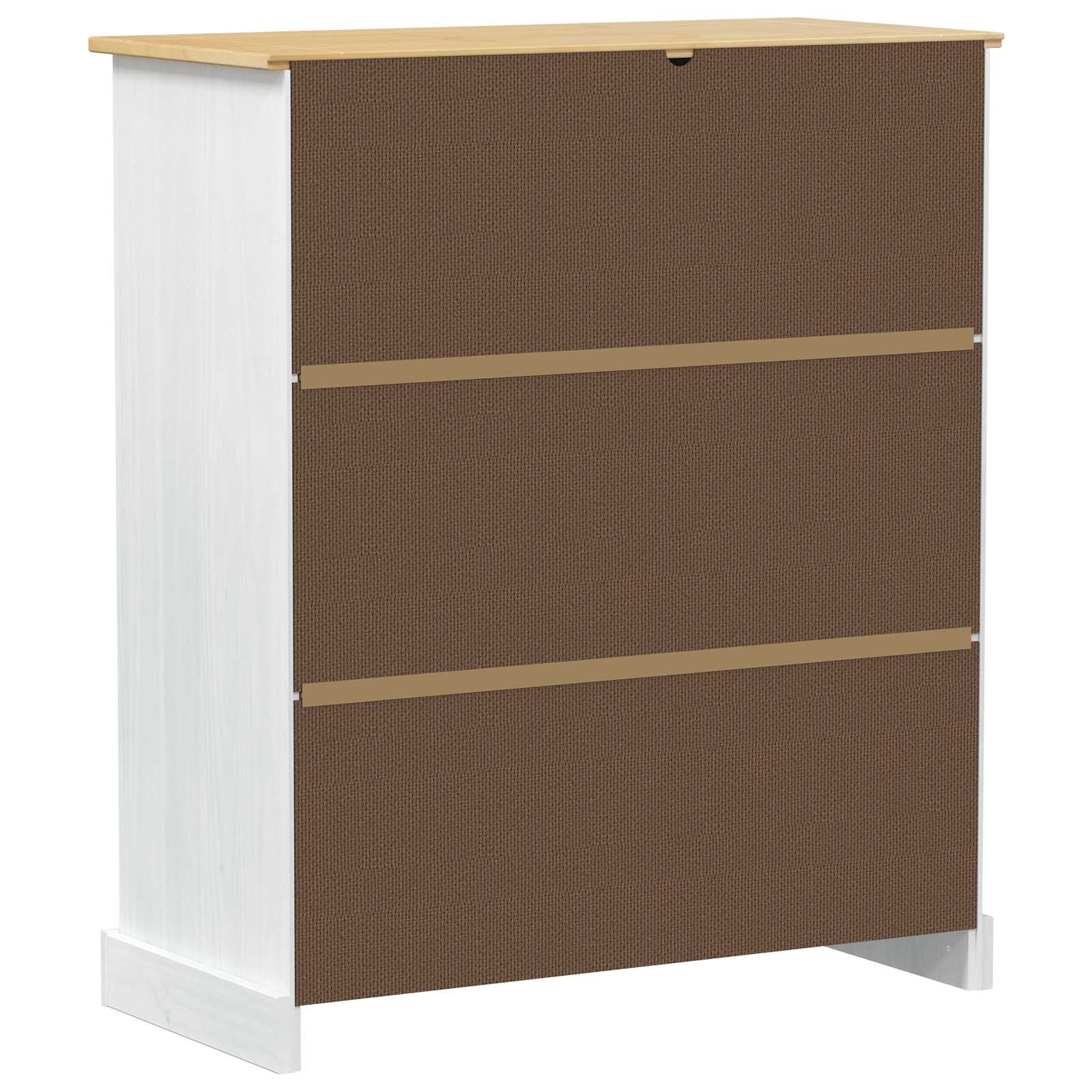 Ντουλάπι κρασιού Λευκό 97 x 45 x 114 εκ Στερεά ξυλεία πεύκου - Pakobazaar