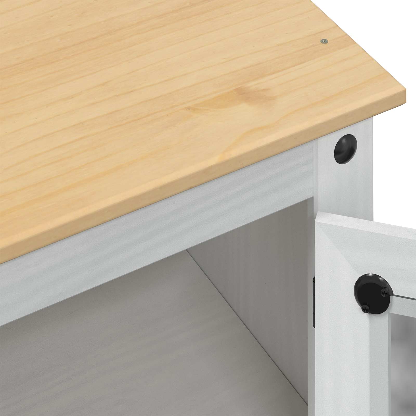 Ντουλάπι Μπάνιου Λευκό 50 x 40 x 185 εκ. Στερεά ξυλεία πεύκου - Pakobazaar