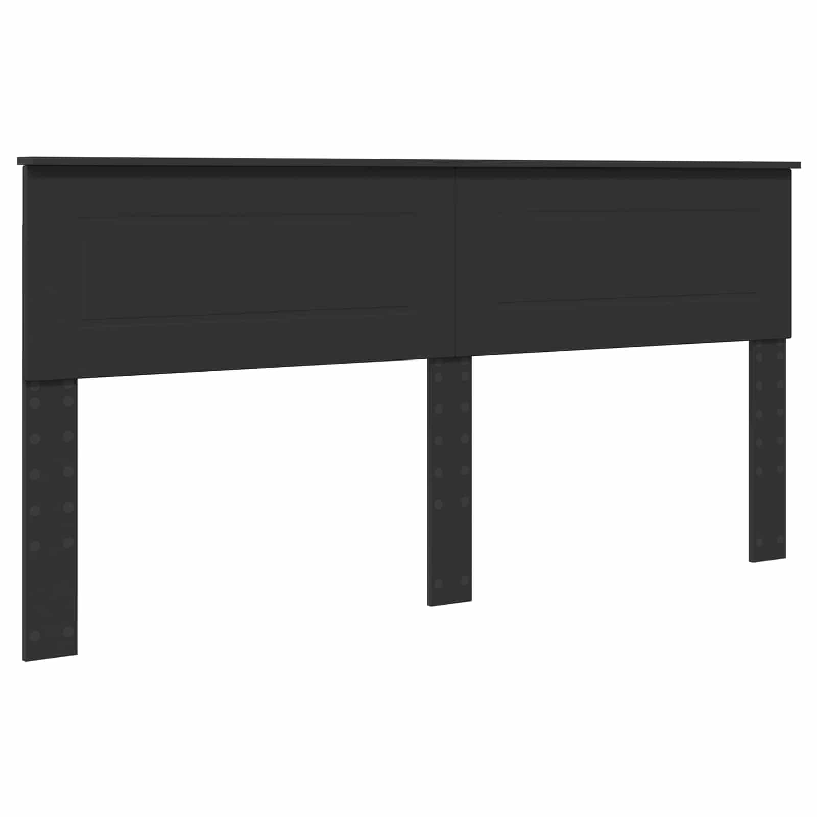 Σκελετός Κρεβατιού Μαύρο 180 x 200 cm Επεξεργασμένο ξύλο