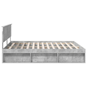 Σκελετός Κρεβατιού Σκυρόδεμα 180 x 200 cm Επεξεργασμένο ξύλο