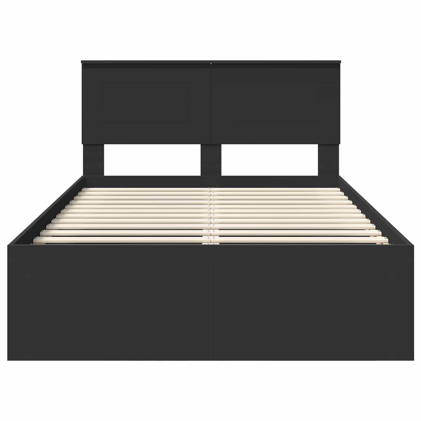 Σκελετός Κρεβατιού Μαύρο 120 x 190 cm Επεξεργασμένο ξύλο
