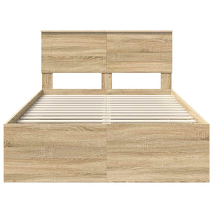 Σκελετός Κρεβατιού Σονόμα 120 x 190 cm Επεξεργασμένο ξύλο