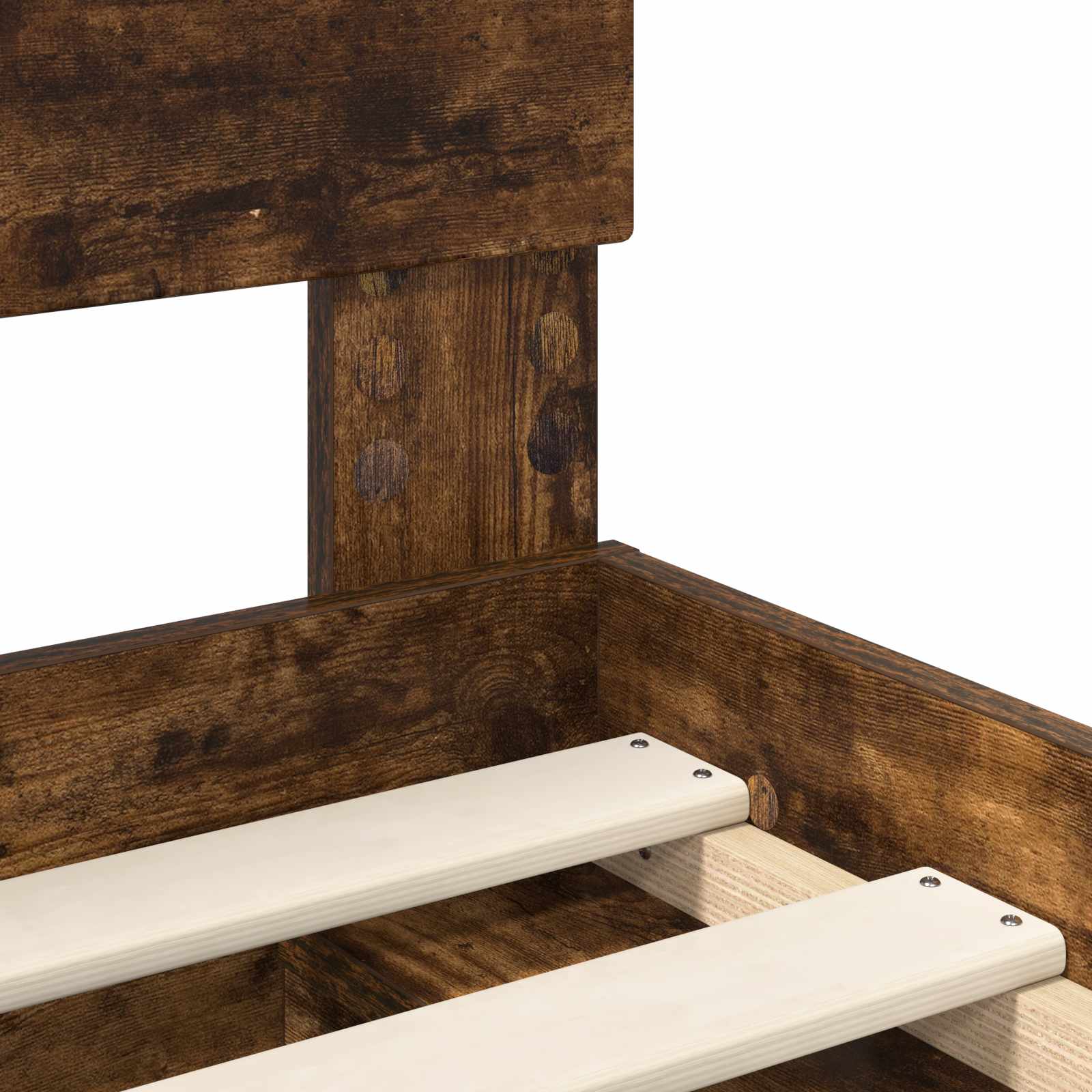 Σκελετός Κρεβατιού με κεφαλάρι Καπνιστό Δρύς 120 x 190 cm - Pakobazaar