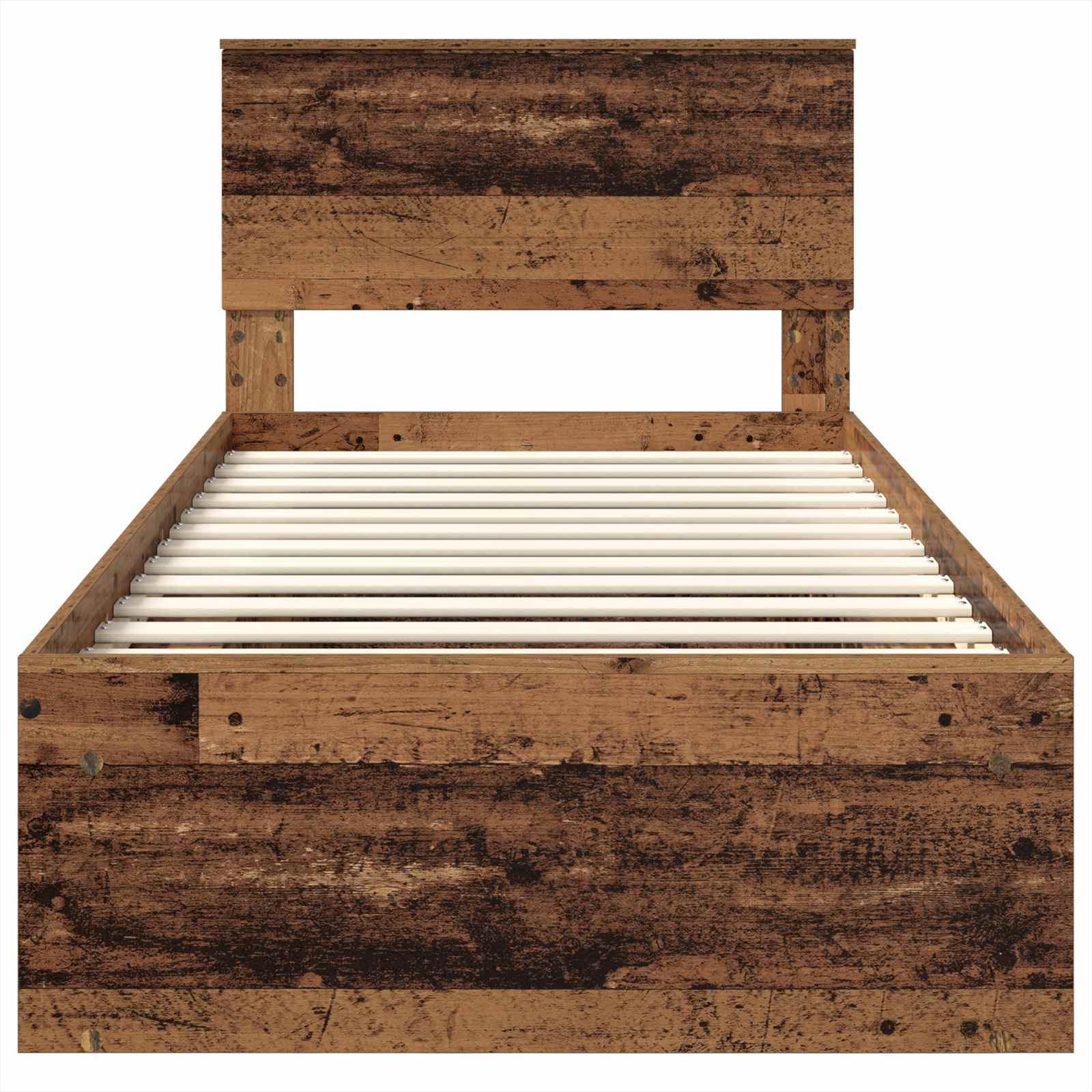 Σκελετός Κρεβατιού Παλιό ξύλο 100 x 200 cm Επεξεργασμένο ξύλο
