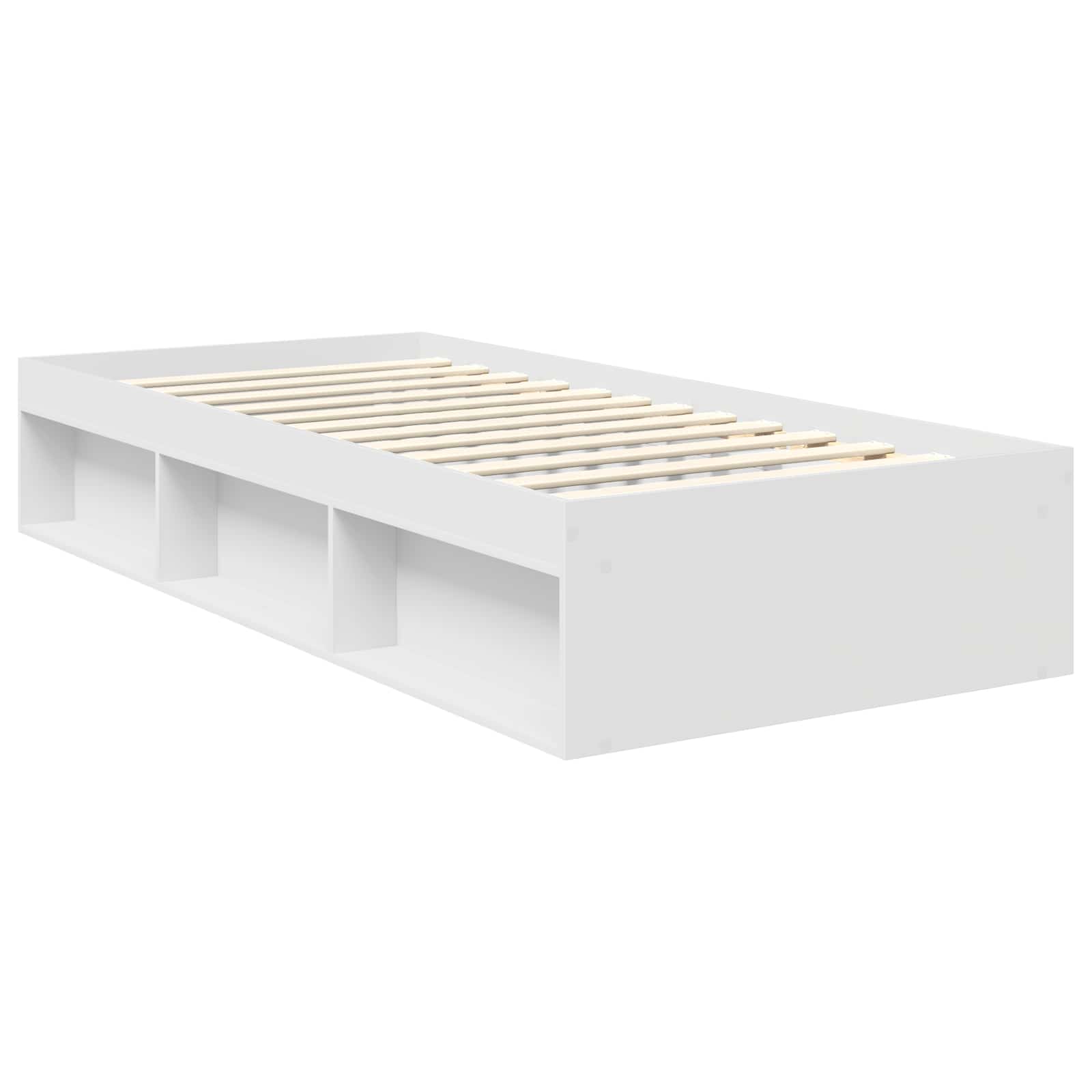 Σκελετός Κρεβατιού Λευκό 90 x 190 cm Επεξεργασμένο ξύλο