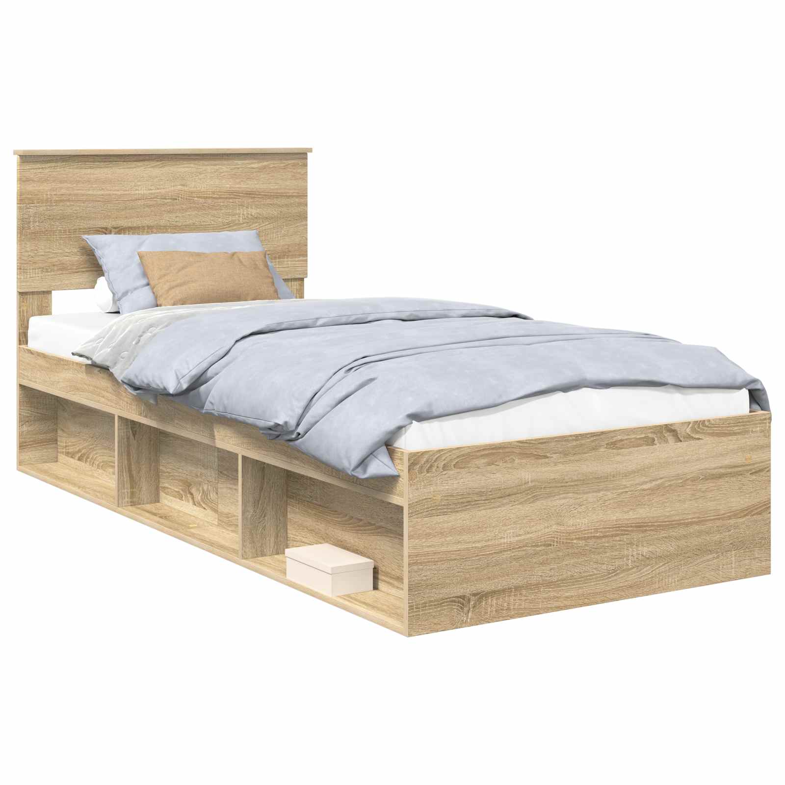 Σκελετός Κρεβατιού Σονόμα 90 x 190 cm Επεξεργασμένο ξύλο - Pakobazaar